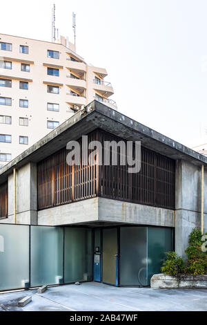 Sky House progettata da Kiyonori Kikutake, 1958; Tokyo, Giappone Foto Stock