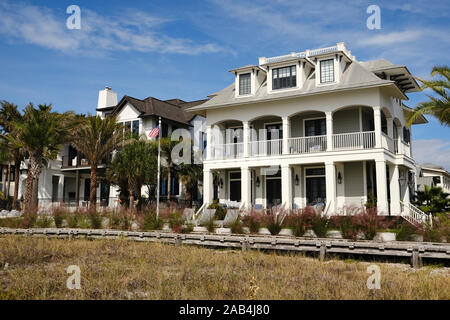 Gran bella casa o casa sulla spiaggia per la presentazione di uno stile di vita della Florida che vivono in Grayton Beach Florida, Stati Uniti d'America. Foto Stock