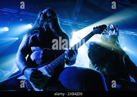 Copenhagen, Danimarca. 24th, novembre 2019. Il Norvegese black metal band Gaahls Wyrd esegue un concerto dal vivo a Pumpehuset in Copenhagen. (Photo credit: Gonzales foto - Malthe Ivarsson). Foto Stock