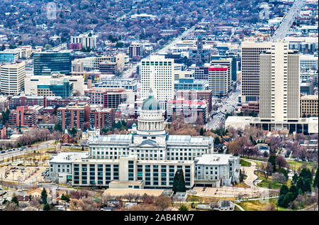 La Utah State Capitol Building in Salt Lake City Foto Stock