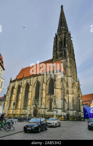 San Lamberti-Kirche, Lambertikirchplatz, Münster, Nordrhein-Westfalen, Deutschland Foto Stock