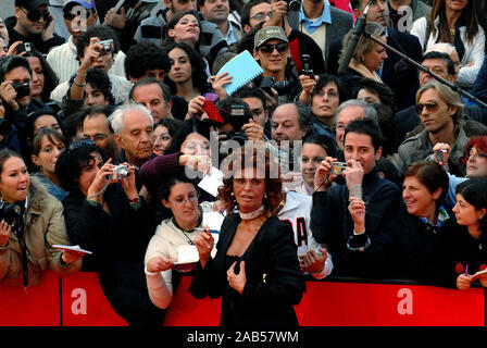 Roma, Italia: "Festa del Cinema di Roma", italiano attrice Sophia Loren. Foto Stock