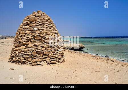 Pile di pietra a Marsa Alam Egitto Foto Stock