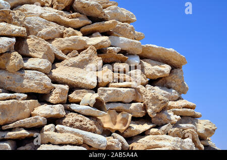 Pile di pietra a Marsa Alam Egitto Foto Stock