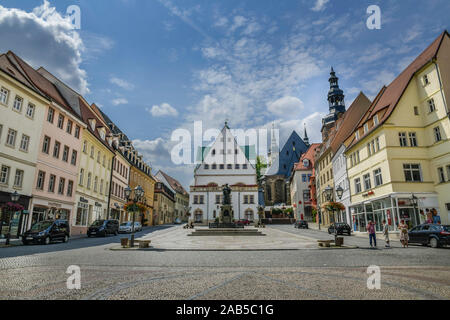 Marktplatz, Lutherstadt Eisleben, Sachsen-Anhalt, Deutschland Foto Stock