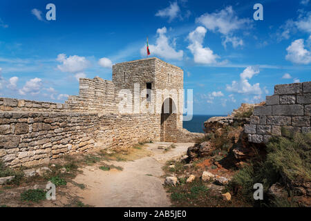 Capo Kaliakra vicino al confine rumeno in Bulgaria Foto Stock