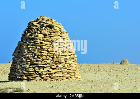 Pile di pietra a Marsa Alam Egitto Foto Stock