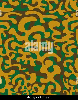 Perfetta mimetizzazione disegno vettoriale, sfondo dell'esercito,soldato illustrazione stampa,texture di militari Illustrazione Vettoriale