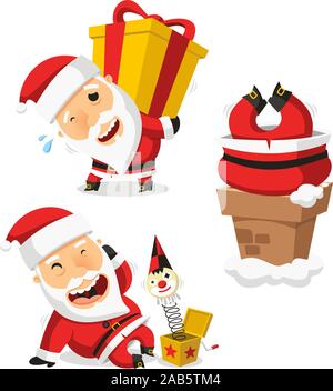 Santa Claus set regalo 2 Illustrazione Vettoriale