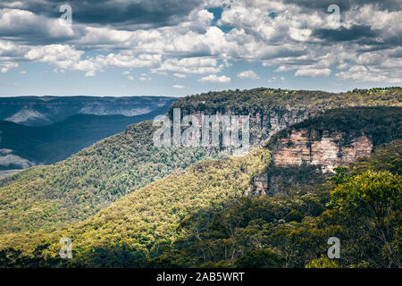 Ein Blick auf die Blauen Berge in Australien Foto Stock