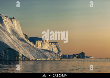 Ilulissat, Disko Bay (Groenlandia) in estate Foto Stock