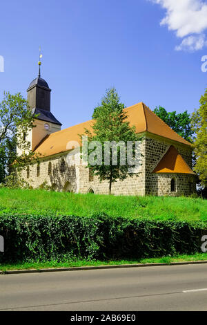 Chiesa Fieldstone Hohenfinow, Brandeburgo, Germania Foto Stock