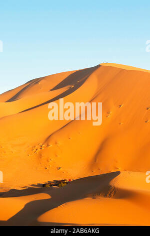 Erg Chebbi, Merzouga, Ziz Valley, il Deserto del Sahara, Marocco Foto Stock