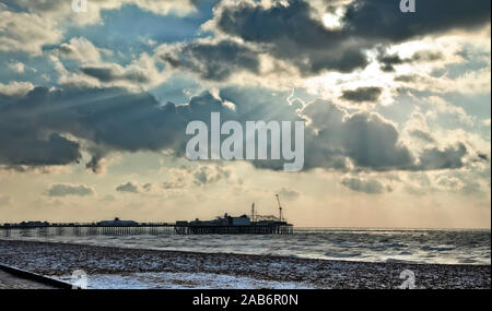 Una fotografia del Molo di Brighton inverno 2009 Foto Stock