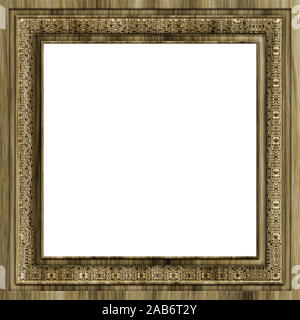 Una illustrazione di un quadrato il telaio in legno Foto Stock