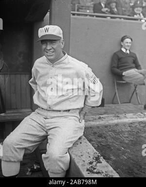 1920s Vintage Baseball - Washington giocatore di baseball ca. 1927 Foto Stock