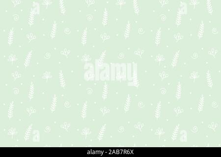 Seamless pattern in foglia. Verde chiaro sfondo floreale. Le foglie e i fiori per la stampa di tessuti. Illustrazione Vettoriale Illustrazione Vettoriale
