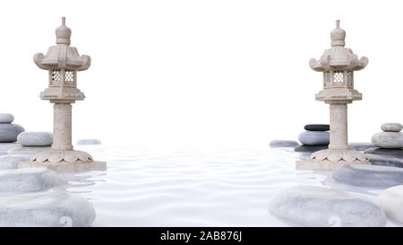 Rendering 3D illustrazione spa Foto Stock