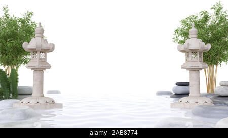 Rendering 3D illustrazione spa Foto Stock