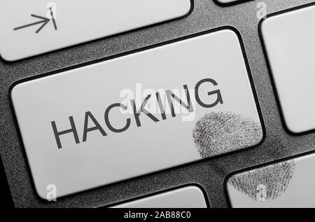 Concetto di criminalità su Internet immagini, hacking Foto Stock