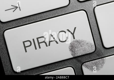 Concetto di criminalità su Internet immagini, la pirateria Foto Stock