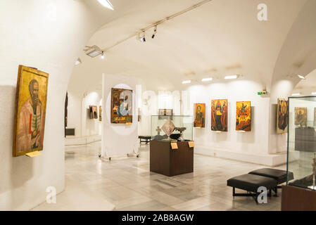 Alexander Nevsky Crypt, museo delle icone, Sofia, Bulgaria Foto Stock