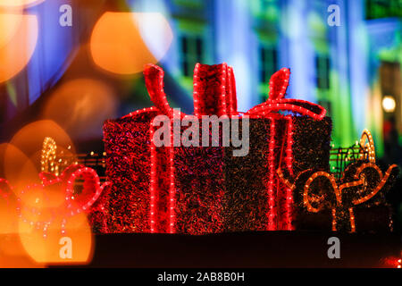 Berlino, Germania. 22 Novembre, 2019. 22.11.2019, Berlin: doni per l'atmosfera del Natale nel Tierpark Berlin Credito: Georg Wenzel/dpa-Zentralbild/ZB/dpa/Alamy Live News Foto Stock
