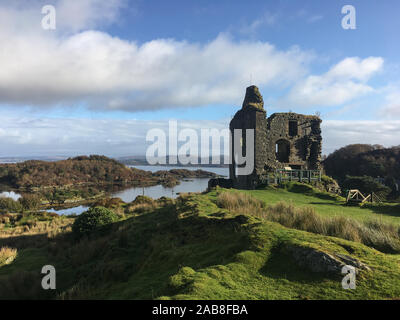 Vedute panoramiche a Tarbert, in Scozia. Foto Stock