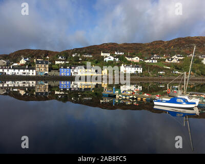 Vedute panoramiche a Tarbert, in Scozia. Foto Stock