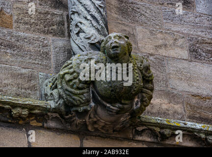 Gargoyle sul palazzo del Castello di Stirling, Scozia, Regno Unito Foto Stock