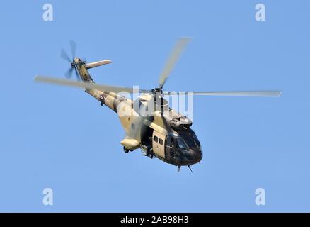 SA330 PUMA un elicottero dell'esercito francese. Foto Stock