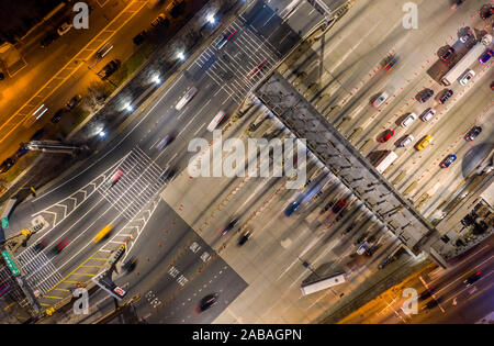 Birds Eye view all'entrata in Lincoln Tunnel Foto Stock