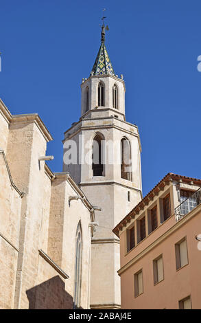 La chiesa di Santa María de Vilafranca, Barcellona Spagna Foto Stock