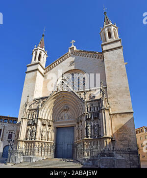 La chiesa di Santa María de Vilafranca, Barcellona Spagna Foto Stock
