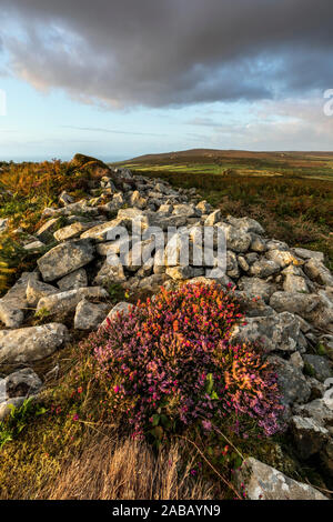 Chun Castello; Penwith; Cornovaglia; Regno Unito Foto Stock