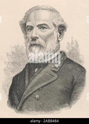 ROBERT E. LEE (1807-1870) American esercito confederato comandante in 1864 Foto Stock