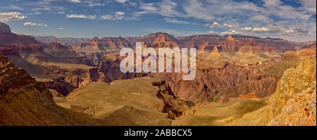 Grand Canyon vista da Western punto dello scheletro, South Kaibab Trail, Grand Canyon, Arizona, Stati Uniti d'America Foto Stock