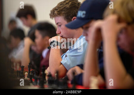 Nazionale junior campionato di scacchi, Christchurch, Nuova Zelanda Foto Stock