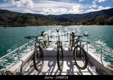 Percorso di collegamento, Marlborough, Nuova Zelanda Foto Stock