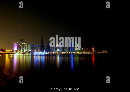 Skyline in Qatar Foto Stock