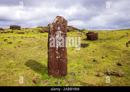 Ahu Vinapu, Rapa Nui, Isola di Pasqua, Cile. Foto Stock