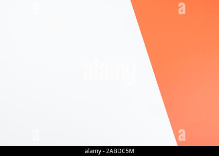 Sfondo elegante di colori grigio e arancione. Il concetto di due colori Foto Stock