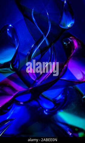 Abstract vetro colorato sfondo con colori ricchi Foto Stock