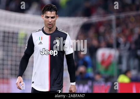 Torino, Italia. Il 26 novembre 2019. Champions League 2019-20. Juventus vs Club Atletico de Madrid. Cristiano Ronaldo della Juventus FC. Foto Stock