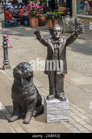 Statua di strada, Kiel, Schleswig-Holstein, Germania, Europa Foto Stock