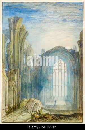 JMW Turner, Melrose Abbey, pittura, 1822 Foto Stock