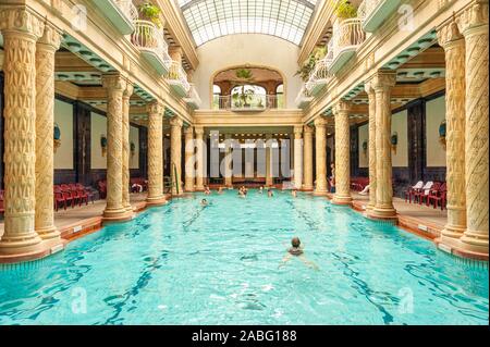 Bagno Termale Gellert Budapest, Ungheria Foto Stock