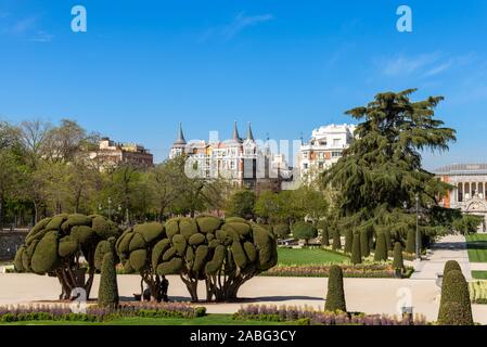 Il Buen Retiro Park, Madrid, Spagna Foto Stock