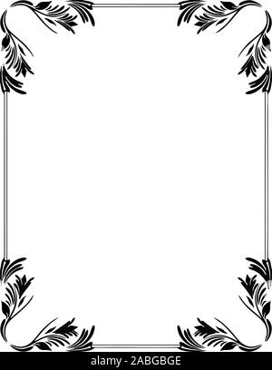 Photo Frame e bordo disegni vettoriali Foto Stock