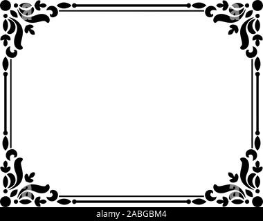 Photo Frame e bordo disegni vettoriali Foto Stock